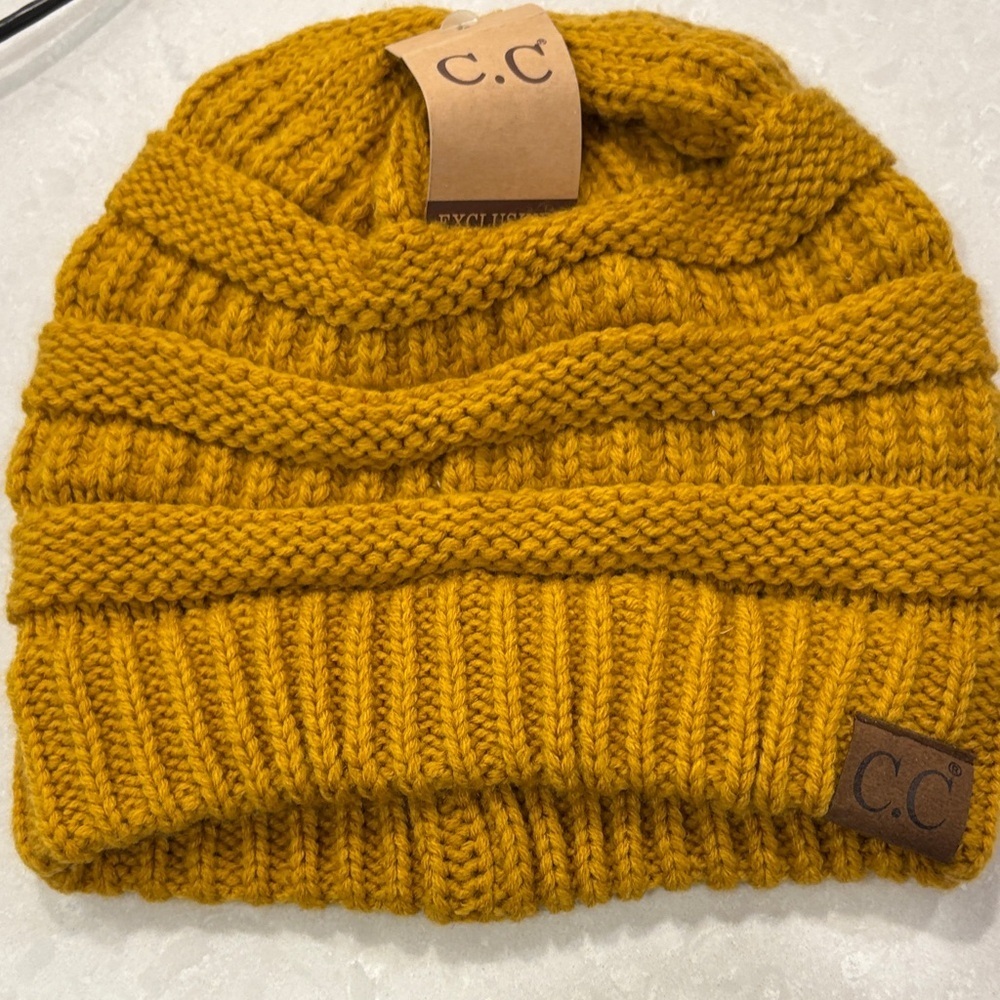 C.C Yellow Knit Hat